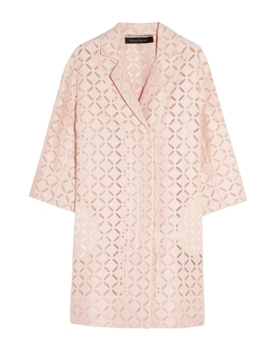 Shop Roland Mouret Full-length Jacket In Pink