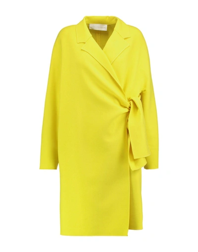 Shop Victoria Victoria Beckham Full-length Jacket In Yellow