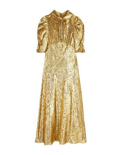 Shop Michael Kors 3/4 Length Dresses In Gold