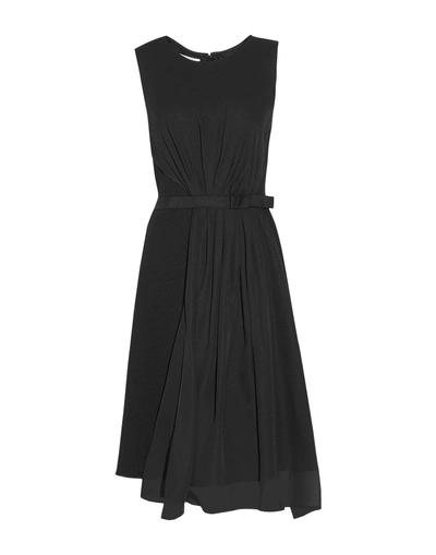 Shop Oscar De La Renta Knee-length Dress In Black