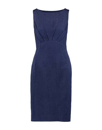 Shop Oscar De La Renta Knee-length Dress In Blue