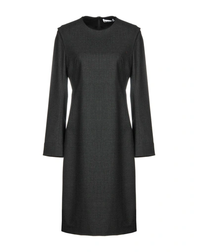Shop Jil Sander Knee-length Dress In Steel Grey