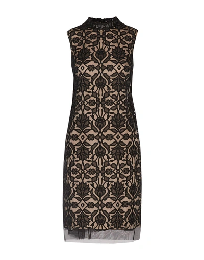 Shop Lela Rose Knee-length Dress In Black