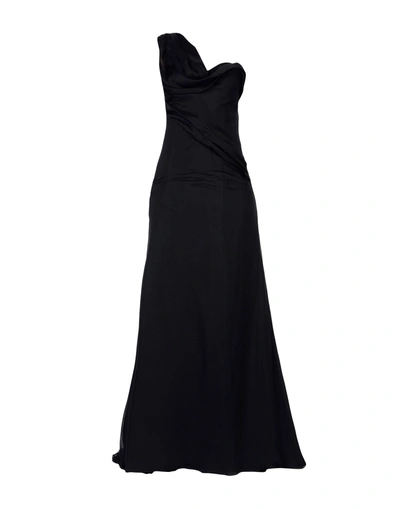 Shop Oscar De La Renta Long Dress In Black