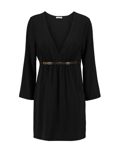 Shop Halston Heritage Short Dress In Black