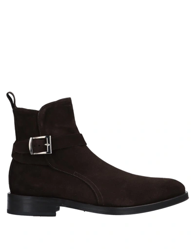 Shop Savio Barbato Boots In Dark Brown