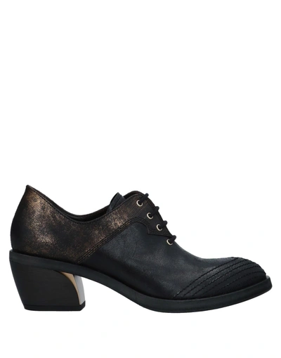 Shop Fabi Laced Shoes In Black