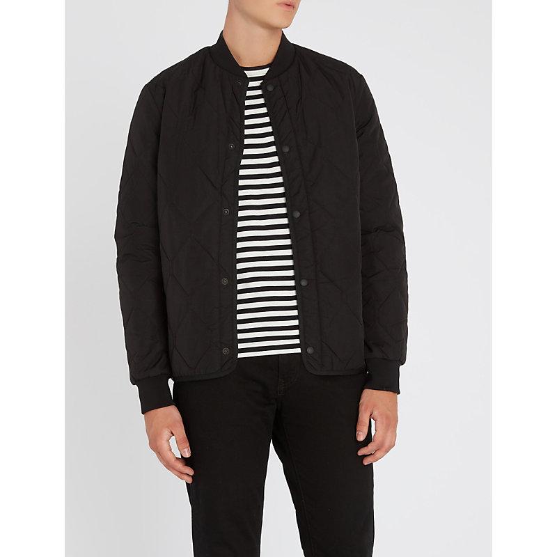 Ps By Paul Smith Quilted Shell Bomber Jacket In Black | ModeSens
