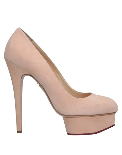 Shop Charlotte Olympia Pump In Light Pink