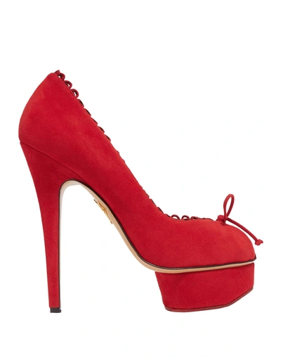 Shop Charlotte Olympia Pump In Red