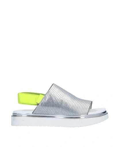 Shop United Nude Sandals In Silver
