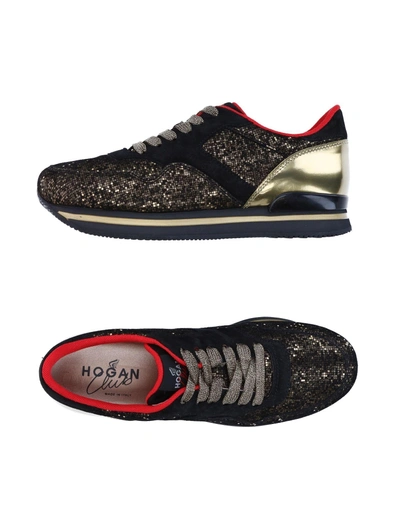 Shop Hogan Sneakers In Gold