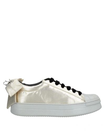 Shop Pinko Sneakers In Platinum