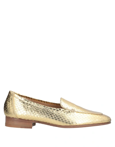 Shop The Row Loafers In Gold