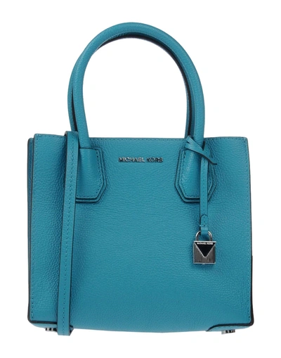 Shop Michael Michael Kors Handbags In Turquoise