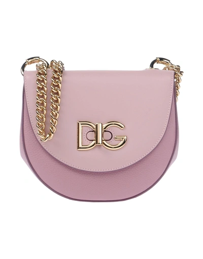 Shop Dolce & Gabbana Woman Cross-body Bag Pink Size - Calfskin
