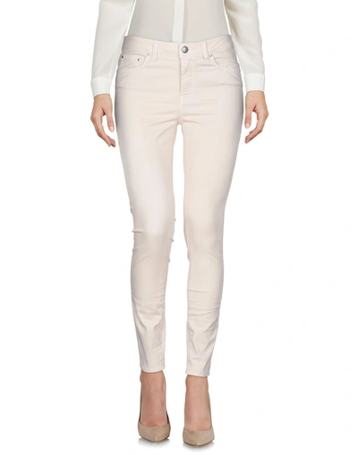 Shop Aglini Casual Pants In Beige