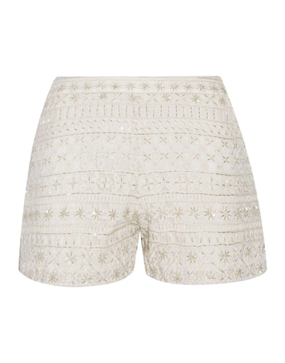 Shop Alice And Olivia Shorts & Bermuda In Ivory