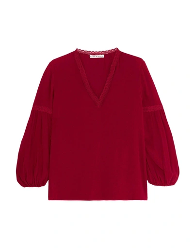 Shop Alice And Olivia Blouses In Red