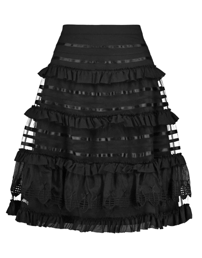 Shop Temperley London Knee Length Skirt In Black