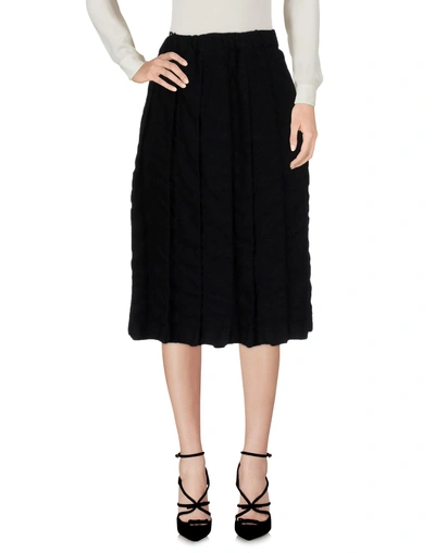 Shop Comme Des Garçons Comme Des Garçons Knee Length Skirt In Black