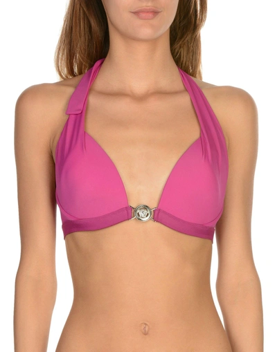 Shop Versace Bikini In Fuchsia
