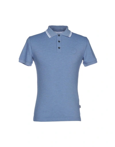 Shop Armani Collezioni Polo Shirts In Blue