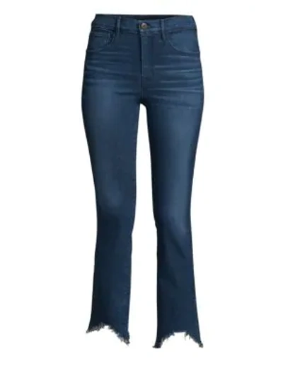 Shop 3x1 Eleta Authentic Mid-rise Straight-leg Cropped Jeans