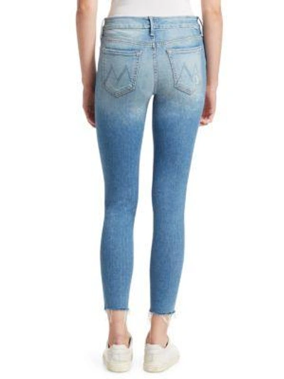 Shop Mother Looker Mid-rise Distressed Ankle Jeans In Love Gun