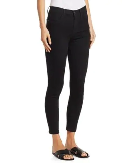 Shop Current Elliott The High Waist Skinny Jeans In Clean Stretch Black