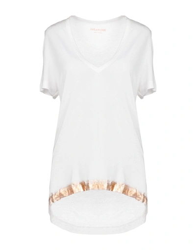 Shop Zadig & Voltaire T-shirts In White