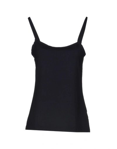 Shop Le Tricot Perugia Tank Top In Dark Blue