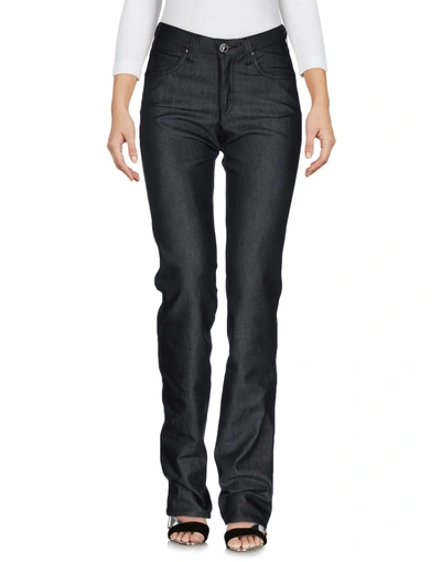 Shop Armani Jeans Denim Pants In Steel Grey