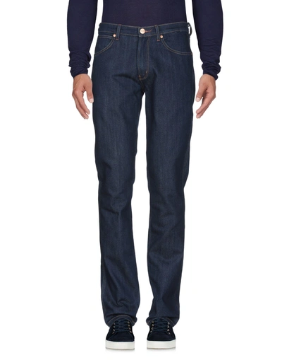 Shop Wrangler Man Jeans Blue Size 31w-34l Cotton, Elastomultiester