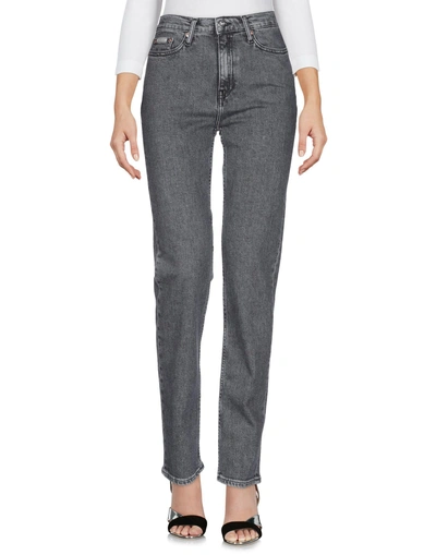 Shop Calvin Klein Jeans Est.1978 Denim Pants In Grey