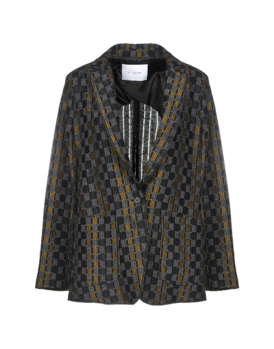 Shop Aglini Blazer In Lead