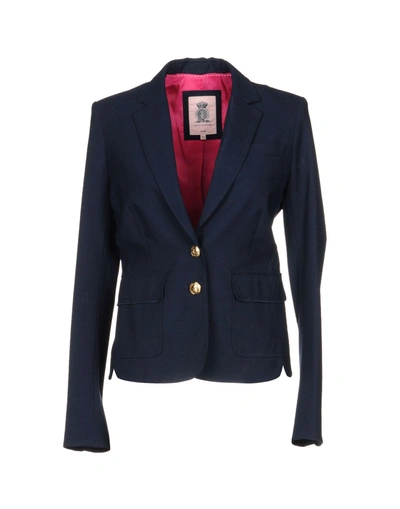 Shop Juicy Couture Blazers In Dark Blue