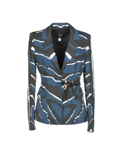 Shop Class Roberto Cavalli Suit Jackets In Dark Blue
