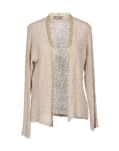 Shop Cividini Cardigans In Beige