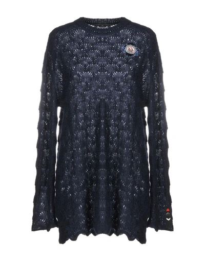 Shop Ermanno Scervino Sweaters In Dark Blue