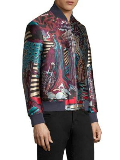 Shop Paul Smith Dreamer Print Bomber Jacket In Multi