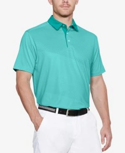 Shop Under Armour Men's Printed Polo In Tropical Tide