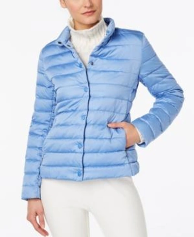 Shop Weekend Max Mara Floria Quilted Jacket In Light Blue