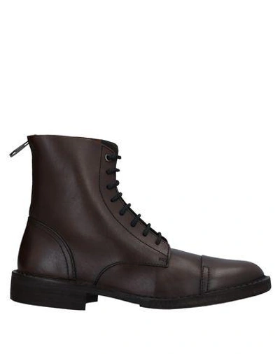 Shop Diesel Ankle Boots In Brown