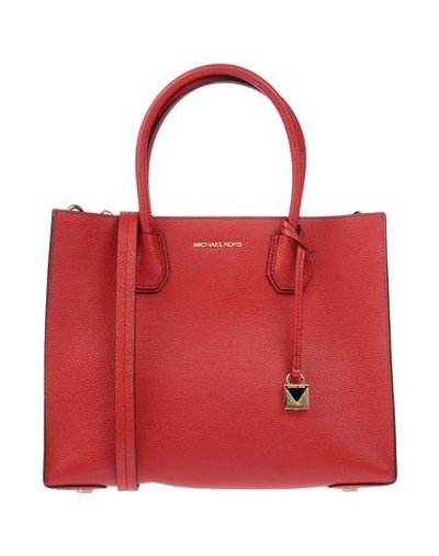 Shop Michael Michael Kors Handbag In Brick Red