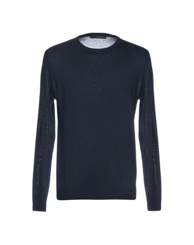 Shop Jeordie's Sweaters In Dark Blue