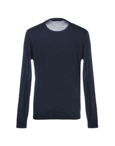 Shop Jeordie's Sweaters In Dark Blue