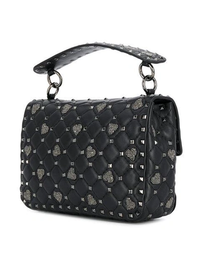 Shop Valentino Spike Camera Bag In Black