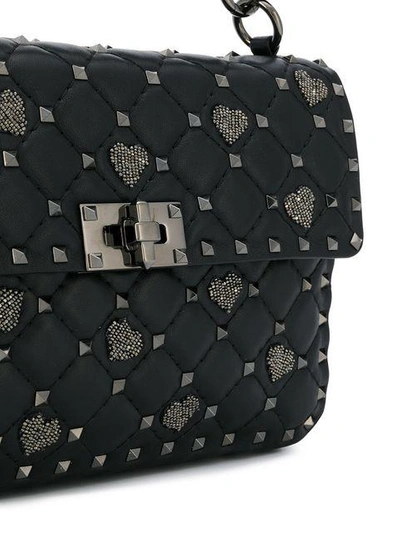 Shop Valentino Spike Camera Bag In Black