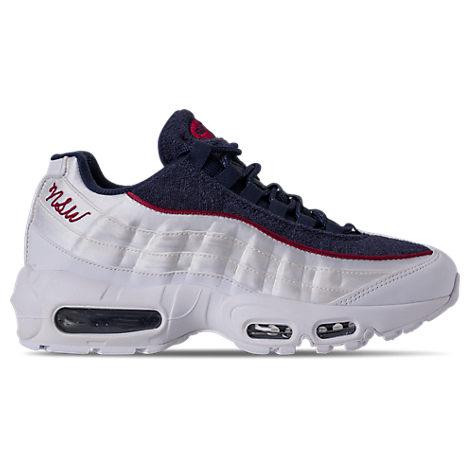 Nike Women's Air Max 95 Lx Casual Shoes, White/blue | ModeSens